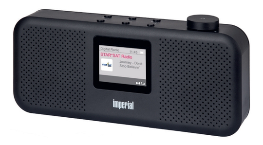 Small-sized DAB+/FM Stereo Radio Featuring Alarm Clock Mode, Sleep Timer, Battery Operation Optional