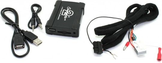 Skoda autokohtainen USB AUX 3.5mm adapteri, CTASKUSB003