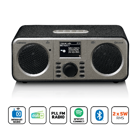 Lenco DIR-141 Internet Radio (musta)