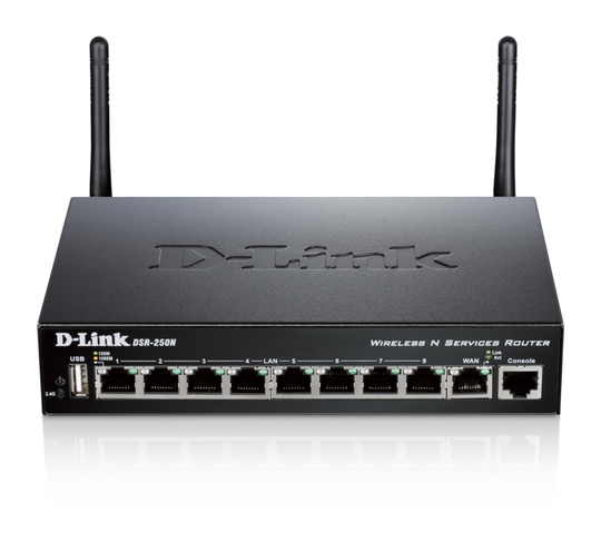 Wireless Router With 1xWAN And 8xLAN Ports, 10/100 /1000 Mbps, 1xUSB, 802.11 B/g/n, Black. The Devi