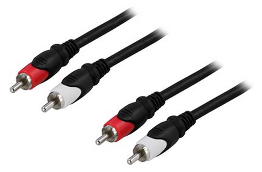 Äänikaapeli, 2XRCA Uros - Uros, 10m