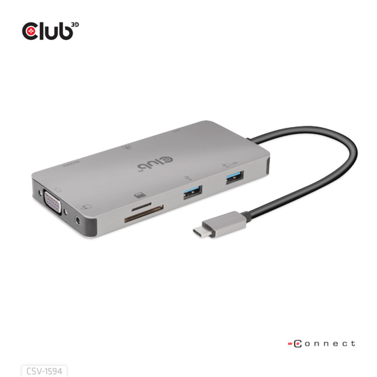 CLUB 3D USB Gen1 Type-C 9-in-1 Hub