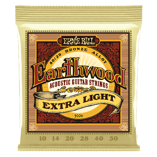 Ernie Ball Earthwood Bronze kitara jouset, akustinen Extra Light 010-050 - Ernie Ball