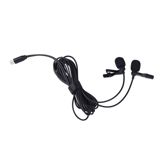 Renton Kaksoismikrofoni sylimikrofoniin (USB-C)