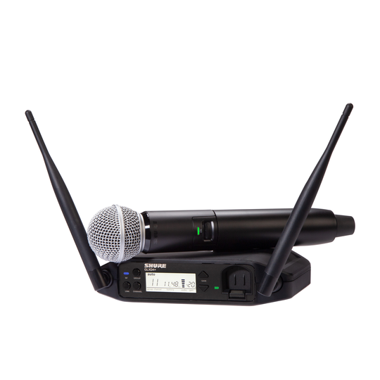Shure GLXD24+ SM58 langaton mikrofonijärjestelmä