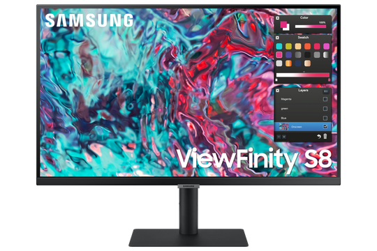 SAMSUNG S27B800 27" 16:9 WIDE 3840X2160, IPS, 5MS, HDMIX1/THUNDERBOLT 4X2, LAN,HDR10, HAS/SWIVEL/PIV