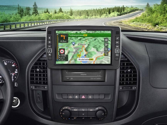 Alpine X903D-V447 soitin navilla, Mercedes Benz Vito (V447)