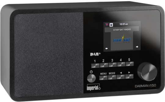 DABMAN I150 DAB/FM, UPnP, Internet Radio, 2.8" Screen, Black