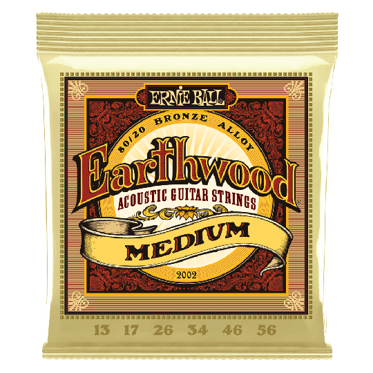 Ernie Ball Earthwood Bronze kitara jouset, akustinen Medium 013-056 - Ernie Ball