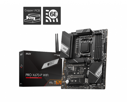 MSI PRO X670-P WIFI ATX MB AM5