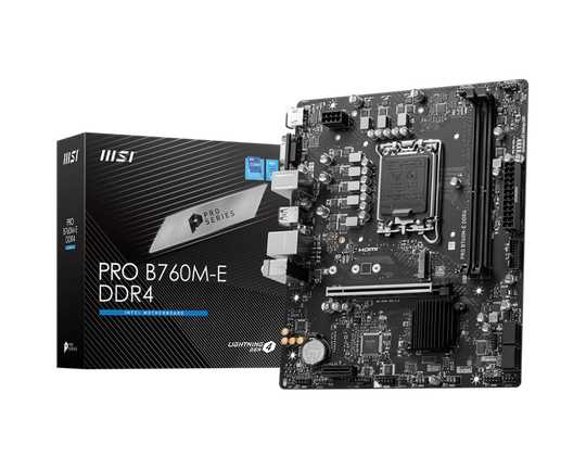 MSI PRO B760M-E DDR4 LGA1700 MATX MB