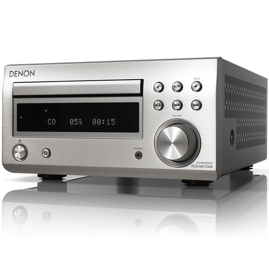 Denon RCD-M41DAB Ministereo DAB+:lla ja Bluetoothilla, hopea - Denon Hi-Fi