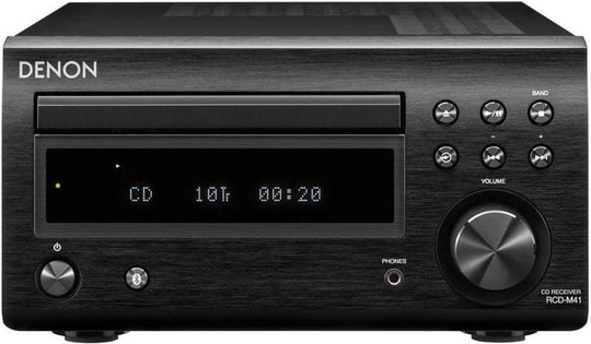 Denon RCD-M41 CD-soitin/vahvistin, musta