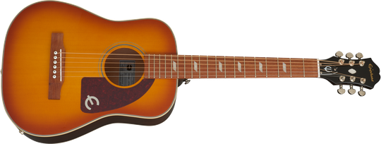 Epiphone Lil' Tex elektroninen akustinen kitara (Faded Cherry Sunburst )