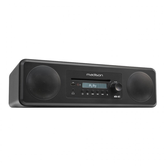 Madison CD-soitin DAB+:lla ja Bluetoothilla (musta) - MADISON