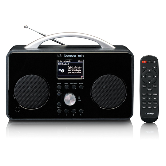 Lenco PIR-645 Internet Radio, Musta