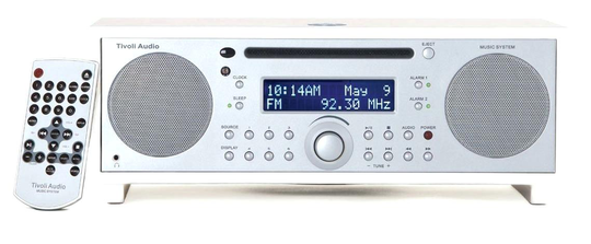 Tivoli Audio Musiikkijärjestelmä + Valkoinen/hopea