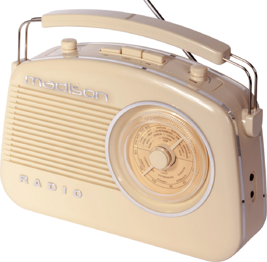 Madison retro radio Bluetoothilla, beige - MADISON
