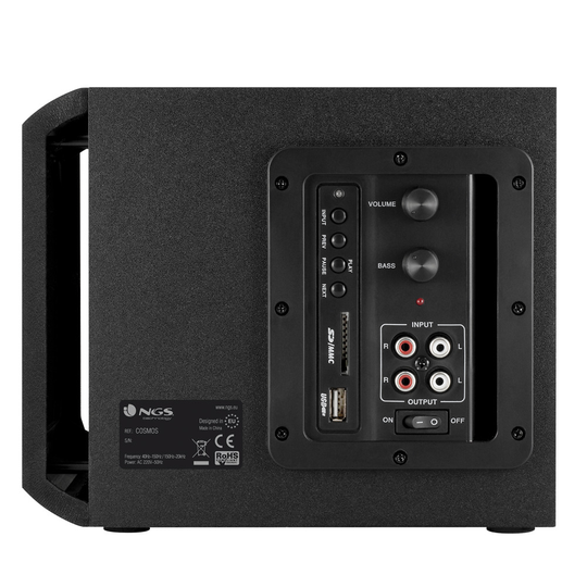 VIRTA 72W - SD-KORTTIPAIKKA USB-TULO - ÄÄNENVOIMAKKUUS/BASSO-OHJAIMETSelkeä Ja Kompakti Multi
