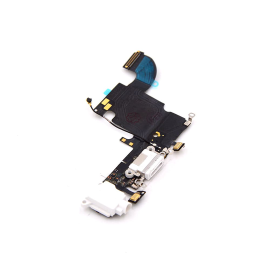 For Apple iPhone 6s Charging Port and Headphone Jack Assembly White Pulled