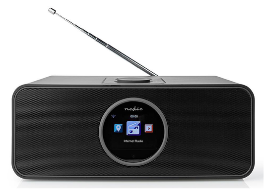 Internet radio, FM/Bluetooth, musta - Nedis