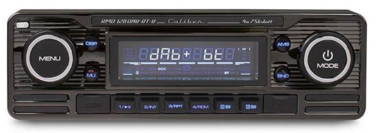 Caliber Retro Radio - DAB+, Bluetooth ja USB, musta. - CALIBER
