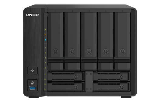 Desktop 9Bay NAS 4GB RAM 10Gbe Black