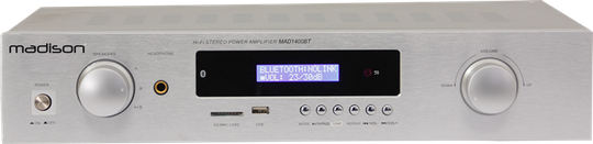 Madison HI-FI Stereo vahvistin, hopea - MADISON