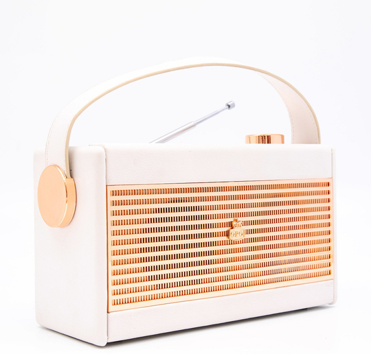 GPO Darcy Vintage Style Radio - Valkoinen & Kulta - GPO Retro