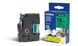 BROTHER TZ741 18 BLACK ON GREEN