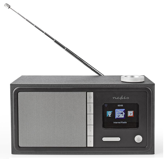 Internet radio, FM/DAB+/Bluetooth, musta. - Nedis