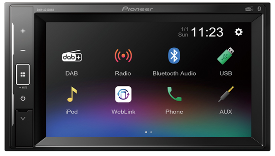 Pioneer DMH-A240DAB Multimediasoitin - Bluetooth / DAB + - Pioneer Bilstereo