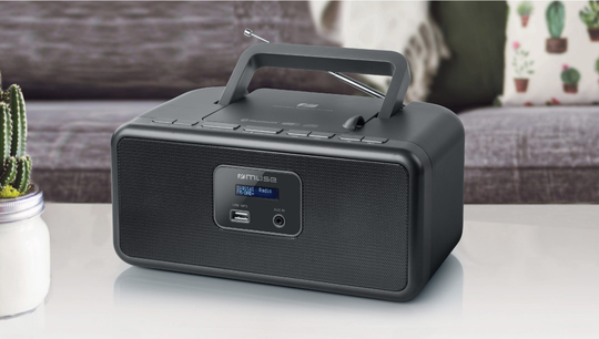 Muse M-32 DB (musta) On Mainio Kannettava DAB+/FM-radio Seuraavilla Ominaisuuksilla: CD-soitin, USB-