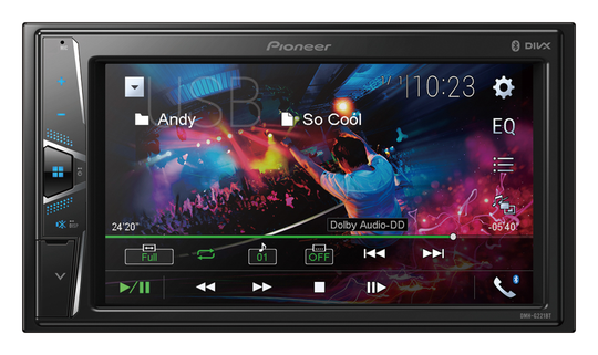 Pioneer DMH-G221BT Multimediasoitin, jossa on Bluetooth ja kaukosäädin - Pioneer Bilstereo