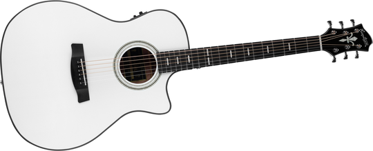 Hagstrom Siljan II Grand Auditorium Western kitara (Valkoinen) - HAGSTROM