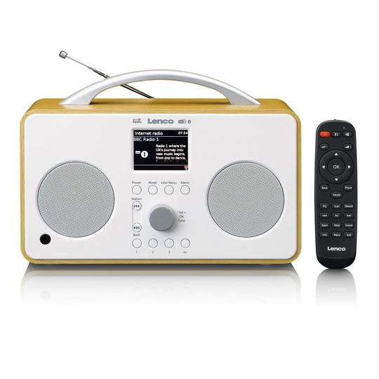 Lenco PIR-645 Internet Radio, Valkoinen