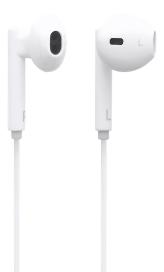 Lightning-kuulokemikrofoni, In-ear, 10 Mm Elementit, 32 Ω, 20 Hz - 20 KHz, 1,2 M, Valkoinen