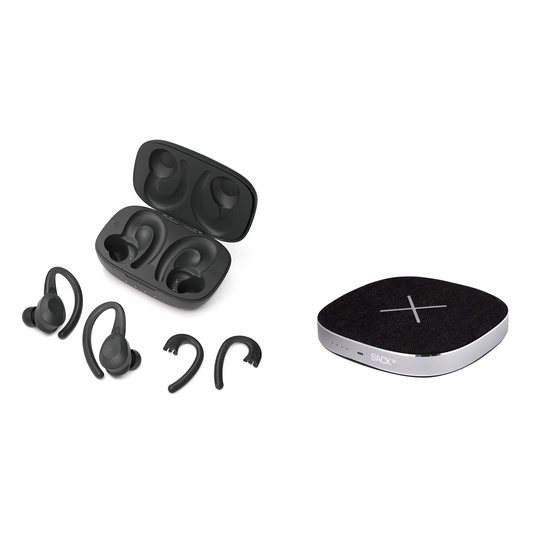 SACKit - Active 200 - True Wireless Sport Earbuds + CHARGEit - Power Bank&Wireless Charger - Bundle