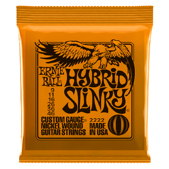 Ernie Ball Slinky Nickel Wound Kitara jouset, Sähkökitara Hybrid Slinky 009-046 - Ernie Ball