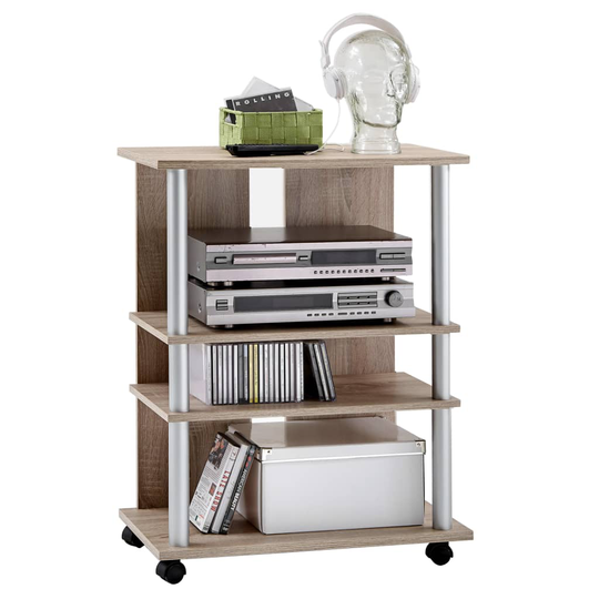 FMD TV/Hi-Fi taso 3 lokeroa 65x40x79,2 cm tammi