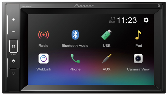 Pioneer DMH-A240BT Multimediasoitin Bluetoothilla - Pioneer Bilstereo