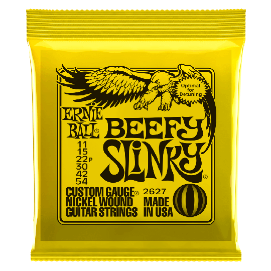 Ernie Ball Slinky Nickel Wound Kitara jouset, Sähkökitara Beefy Slinky 011-054 - Ernie Ball