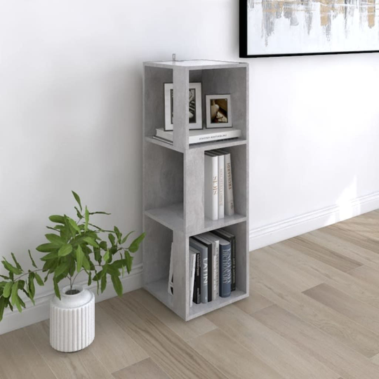 vidaXL Kulmakaappi betoninharmaa 33x33x100 cm lastulevy