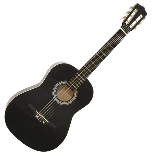 DiMavery AC-303 klassinen espanjalainen kitara 3/4, musta