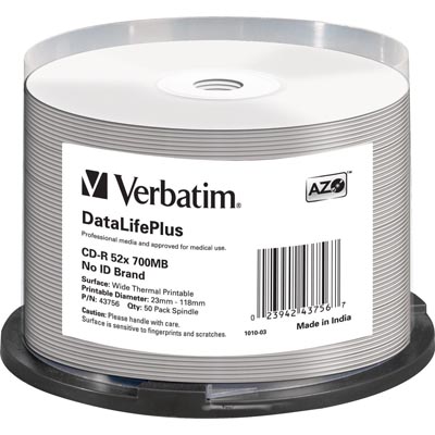 Verbatim CD-R 52x 700MB/80min 50-pakkaus spindle