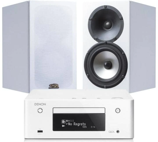 OR-15Hi + Denon Ceol RCD-N10 stereopaketti, valkoinen
