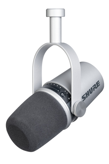 Shure MV7 Podcast-mikrofoni (hopea)