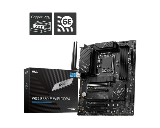 MSI PRO B760-P WIFI DDR4 LGA1700 MATX MB