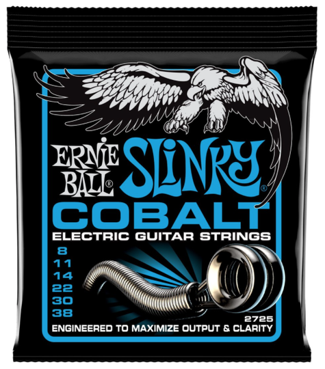 Ernie Ball Slinky Cobalt Kitara jouset, Sähkökitara Extra Slinky 008-038 - Ernie Ball