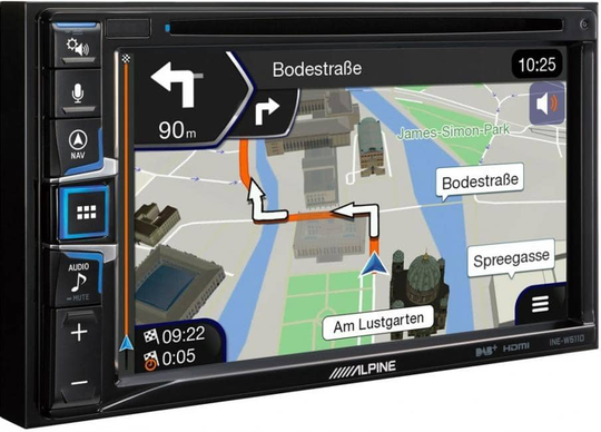 Alpine INE-W611D autosoitin navigoinnilla